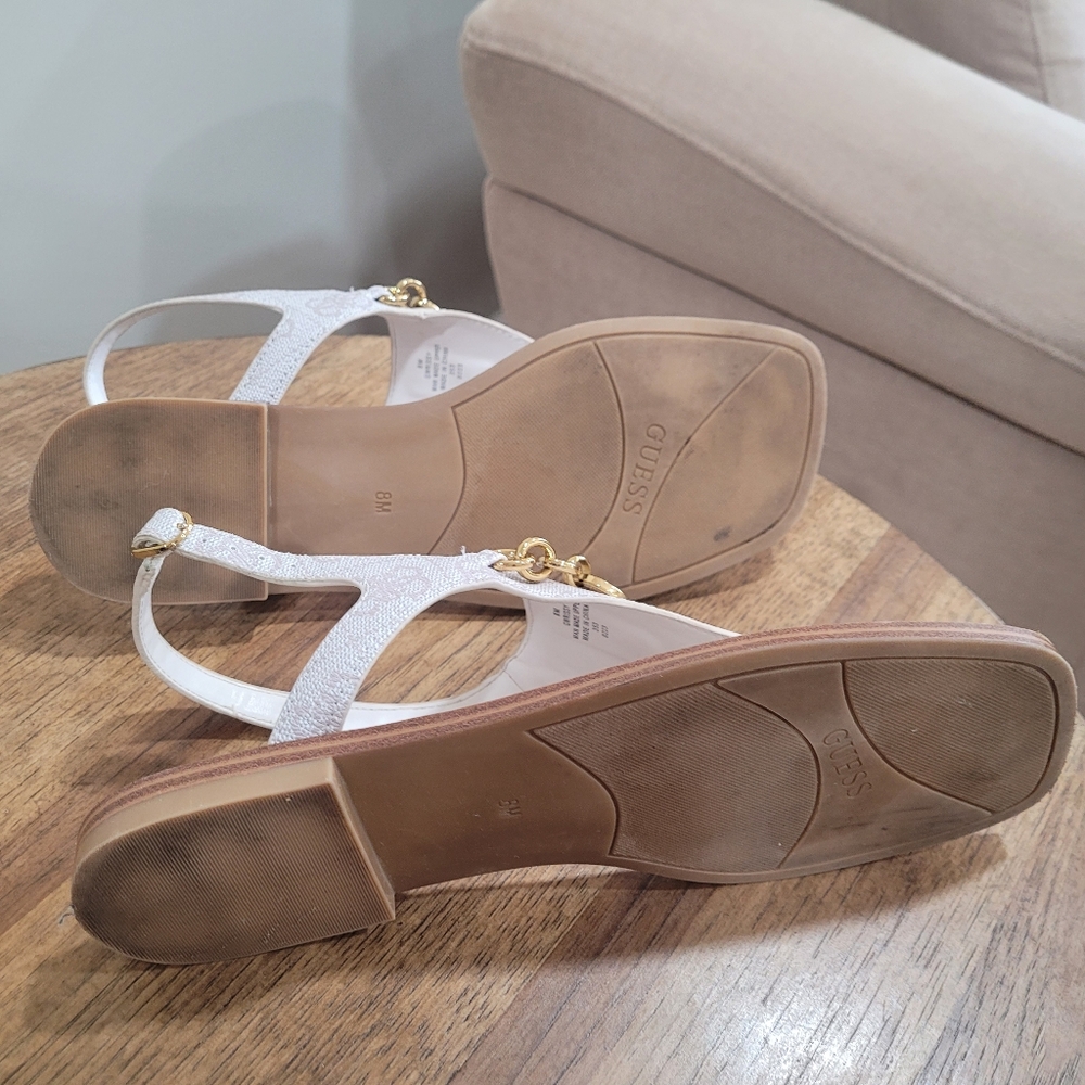 Guess woman sandals faux leather size 8 - Picture 5 of 11